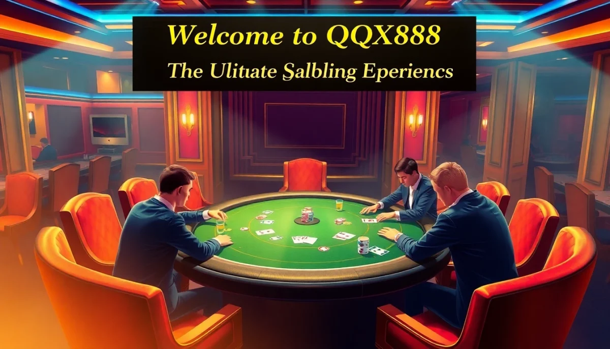 Experience high-stakes poker at QQQ88, where players engage intensely in thrilling games.